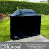 Abdeckhaube Gasgrill Gr. XL schwarz  mit Druck Pott & Flamme