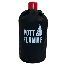 Abdeckhaube 5 kg Gasflasche  mit Druck Pott & Flamme