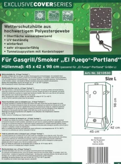Abdeckhaube Portland (AY317) anthrazit - El Fuego
