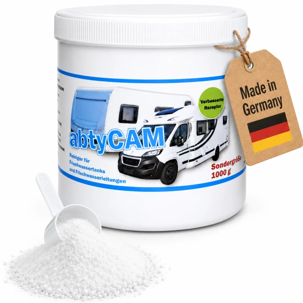 abtyCAM 1000g Frischwasser Tankreiniger Wohnmobil Wohnwagen