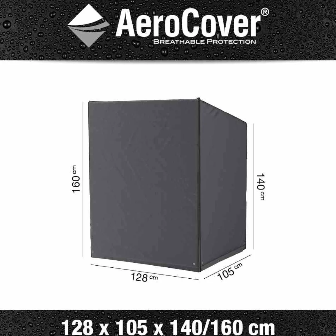 AeroCover Abdeckhaube Strandkorb 128x105x160 -140cm