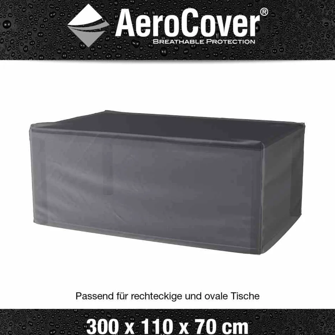 AeroCover Abdeckhaube Tisch 300 x 110x 70 cm