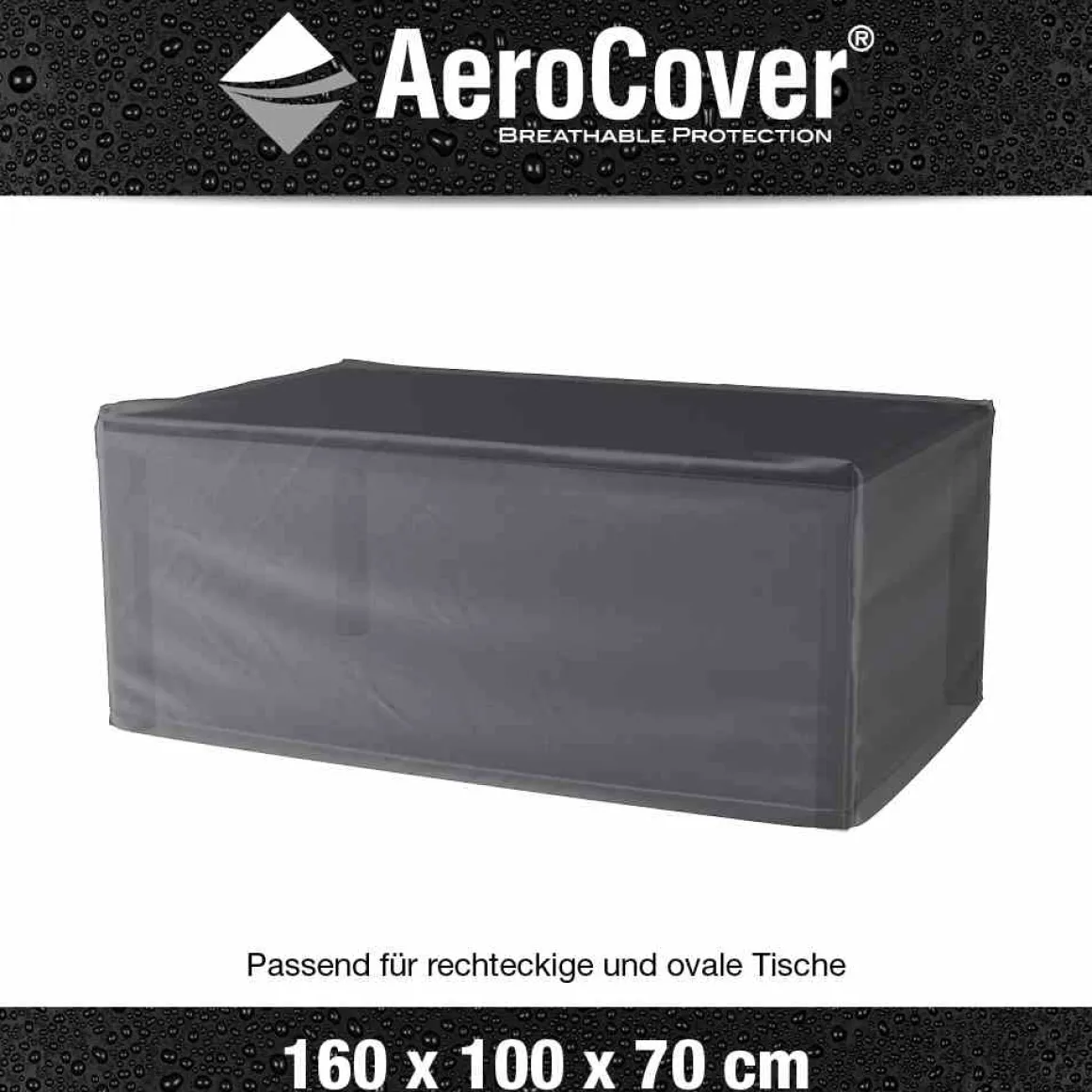 AeroCover Abdeckhaube Tisch 160 x 100 x 70 cm