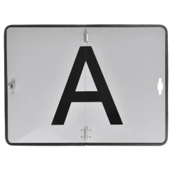 Alu-Warntafel Abfalltransporte