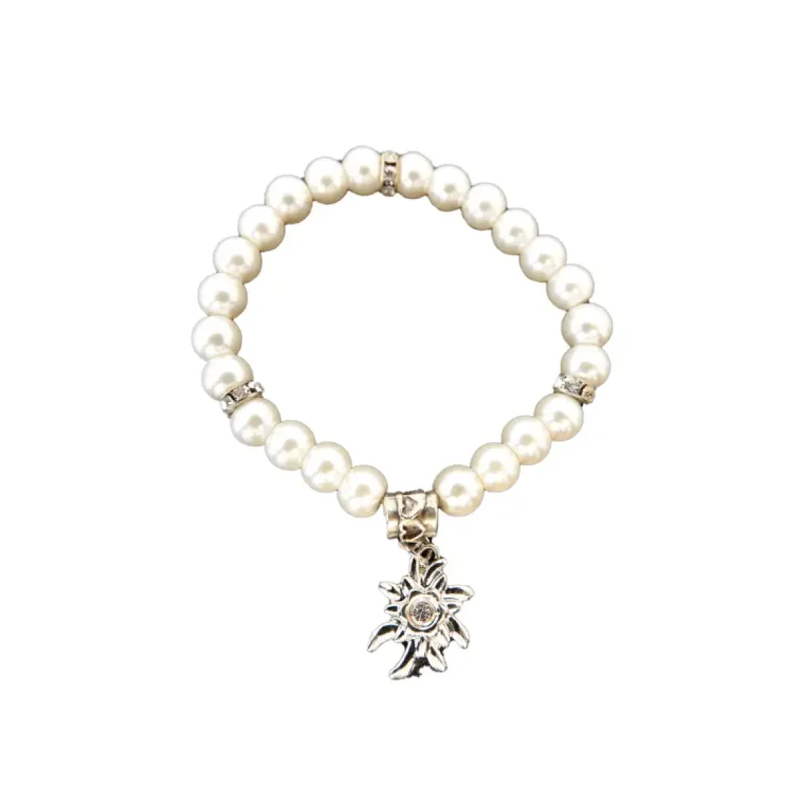 Armband Perle/Edelweiß