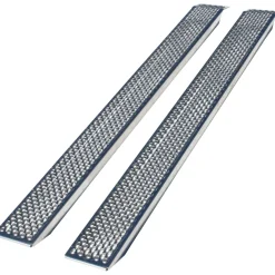 Auffahrrampe aus Aluminium 2000 x 260 mm  Tragkraft 1000 kg / Paar Auffahrhöhe: 550 - 681 mm