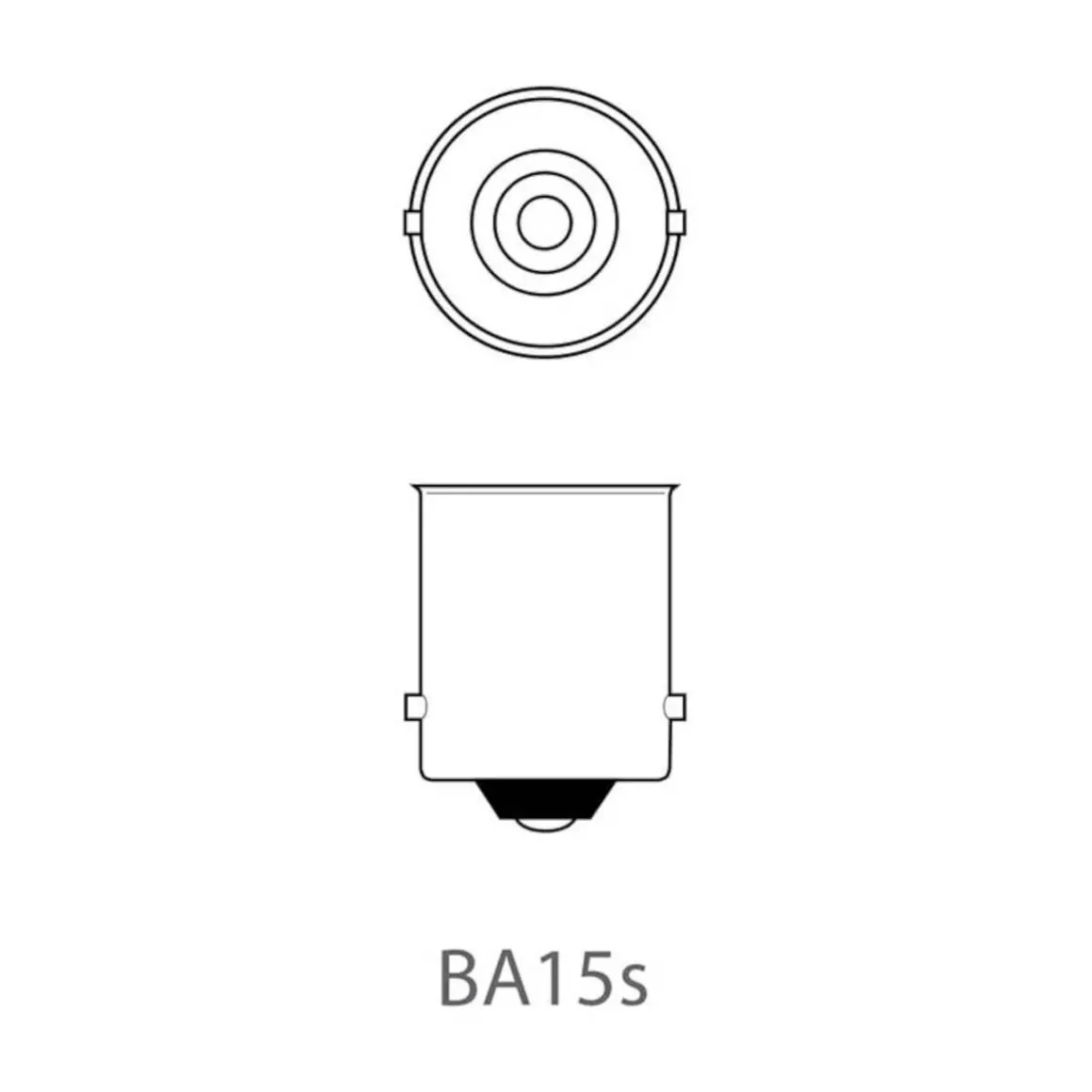 Autolampe 12 V / 21 W / BA15s - 2x