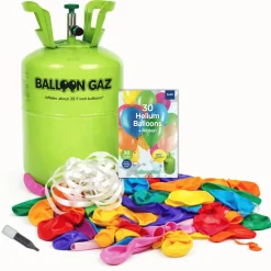 Ballongas Helium Einweg Flasche 30 - Heliumflasche mit 30 Ballons