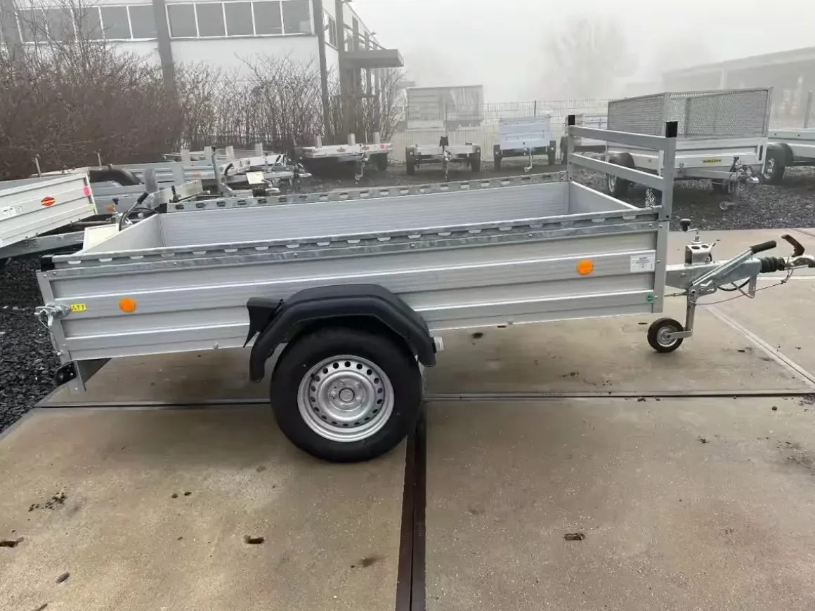 Böckmann Kastenanhänger 1350kg Profipaket mit H-Gestell und Seitenreling