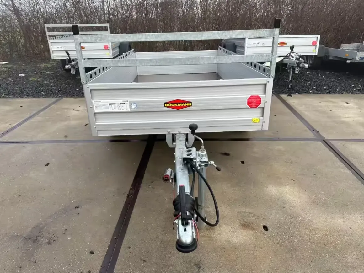 Böckmann Kastenanhänger 1350kg Profipaket mit H-Gestell und Seitenreling