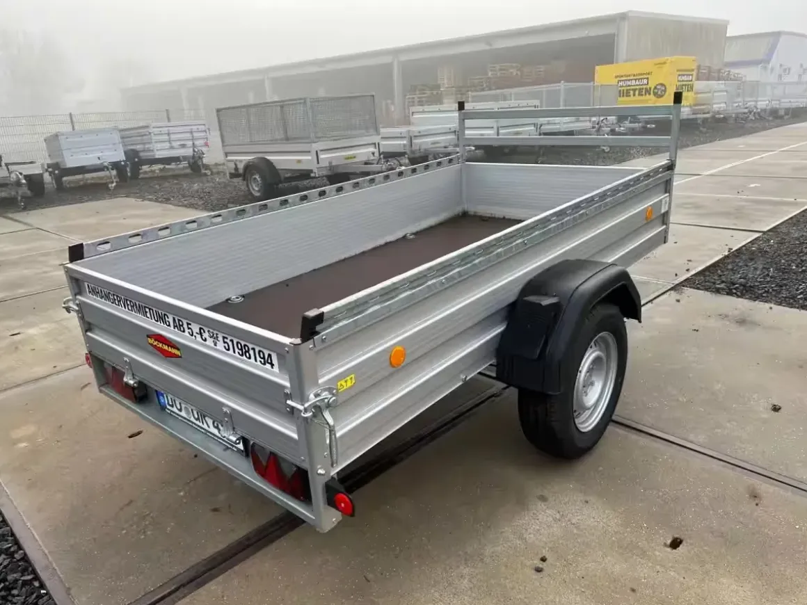 Böckmann Kastenanhänger 1350kg Profipaket mit H-Gestell und Seitenreling