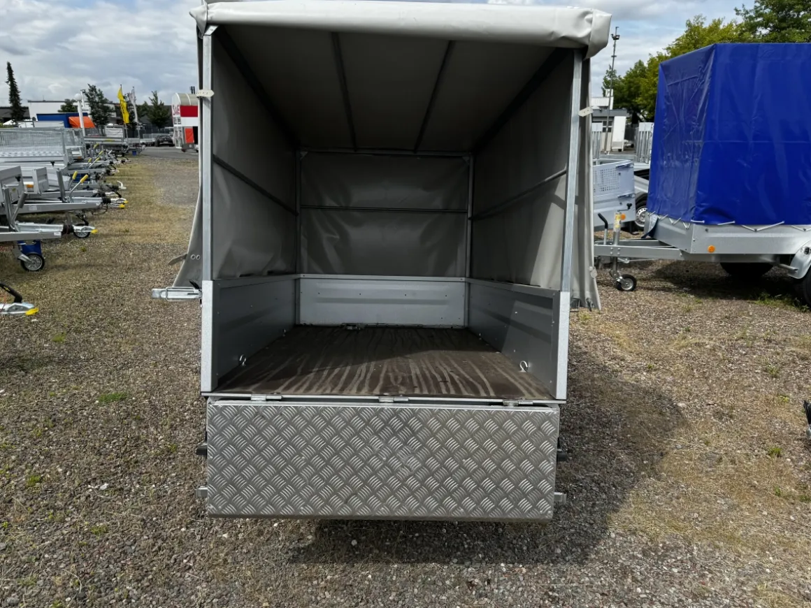 Böckmann TPV KD-EU2 LIGHT Kastenanhänger mit Hochplane kippbar - LH 1150mm 750kg