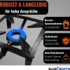 4-Bein Gas-Hocker-Kocher 10,5 kW mit Zündsicherung  Piezozündung mit Gasschlauch, Gasregler und Lecksuchspray