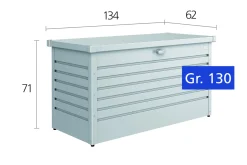 Biohort FreizeitBox 130 Quarzgrau-Metallic