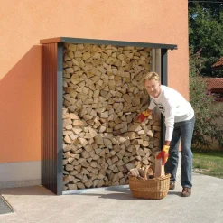 Biohort WoodStock 150 Holzlager dunkelgrau-metallic