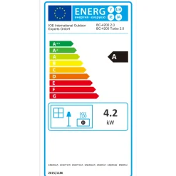 BlueCraft 3 in 1 Infrarot Gas Heizofen 4,2 kW mit Schlauch, Gasregler, Gasschlüssel & Lecksuchspray