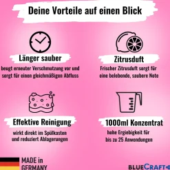 Bluecraft Rinse Konzentrat 1L - Toilettenzusatz für den Spülwassertank