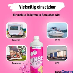 Bluecraft Rinse Konzentrat 1L - Toilettenzusatz für den Spülwassertank