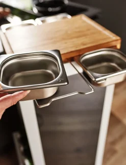Bordbar Black Onecolor mit Serving Equipment  mobiler Barwagen
