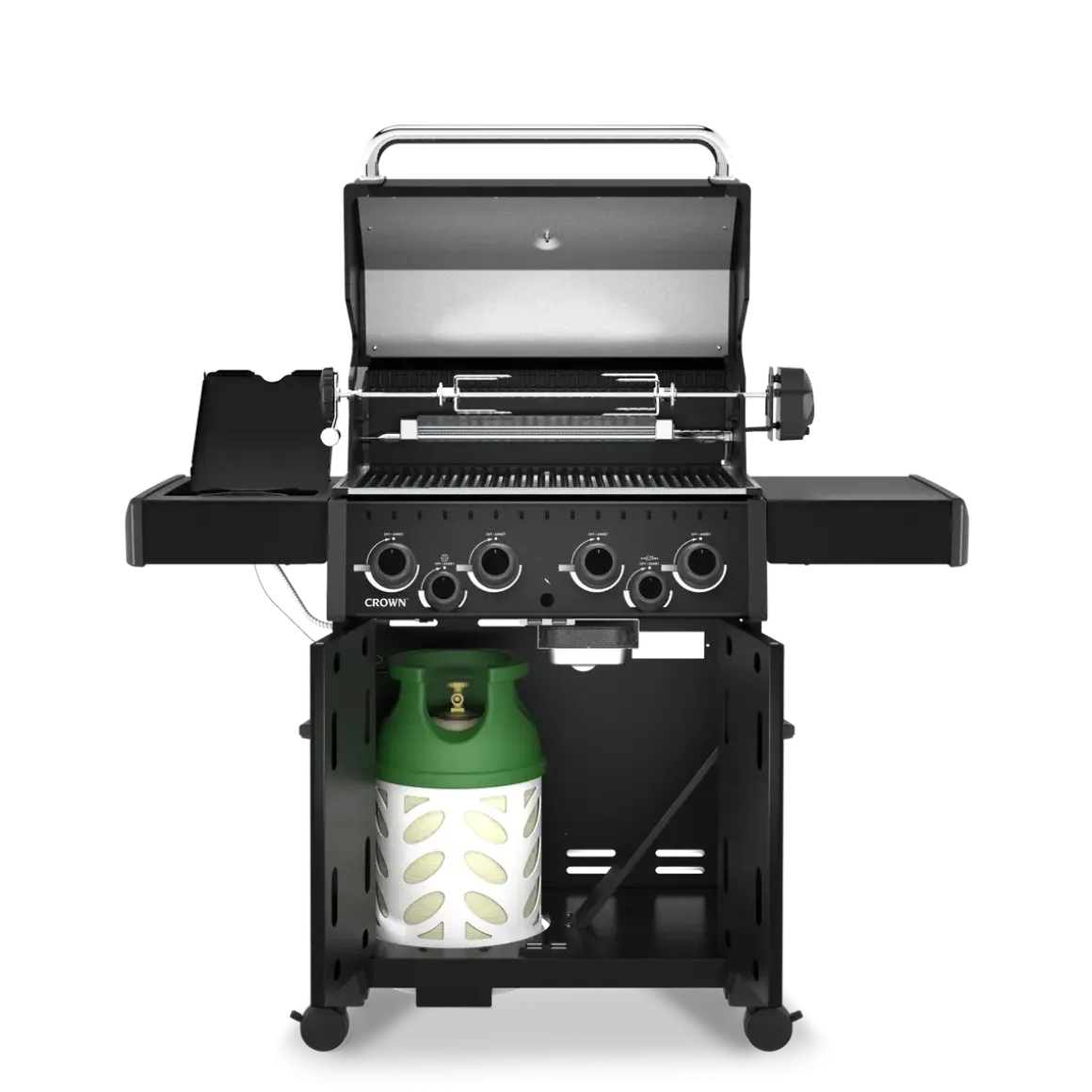 Broil King Gasgrill Crown 490 Shadow - 4 Brenner mit Seitenkocher