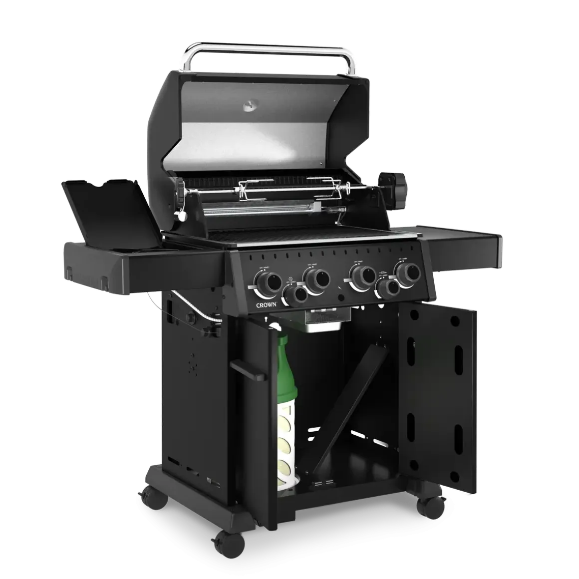 Broil King Gasgrill Crown 490 Shadow - 4 Brenner mit Seitenkocher