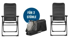 Brunner Campingstuhl Set 2x SKYE RT + Tasche