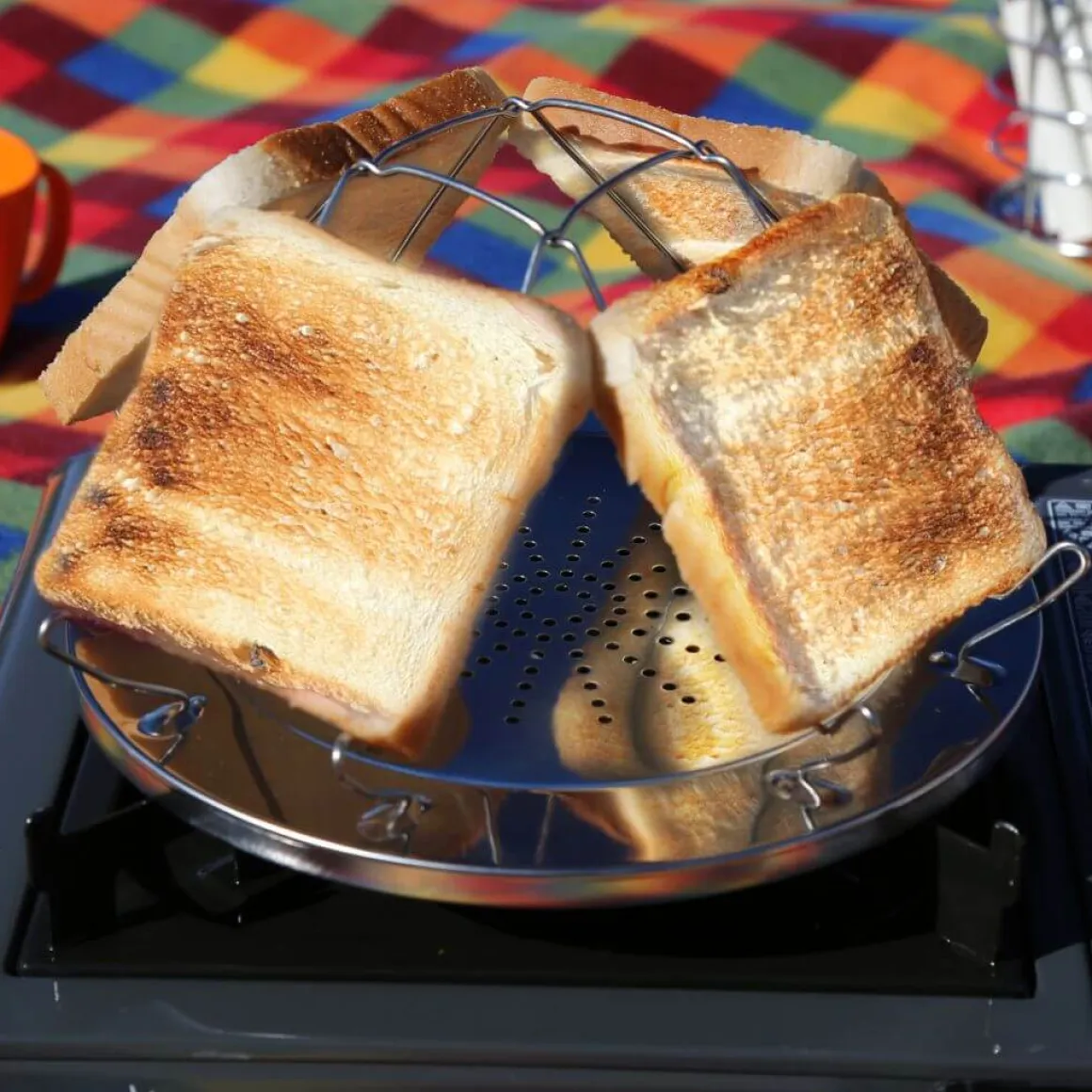 Brunner Campingtoaster mit Edelstahl Platte