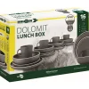 Brunner Geschirrset Lunch Box Dolomit Grey  16-teilig