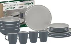 Brunner Geschirrset Lunch Trilogy Grey 16-teilig