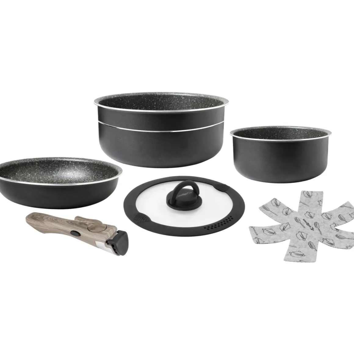Brunner Pirate Spacemaster - Camping Topfset Ø22?cm, 7-teilig