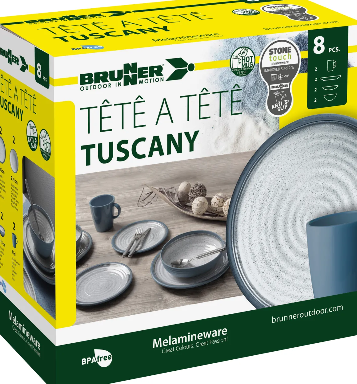 Brunner Tete-a-tete Tuscany Geschirrset (8 Stk)