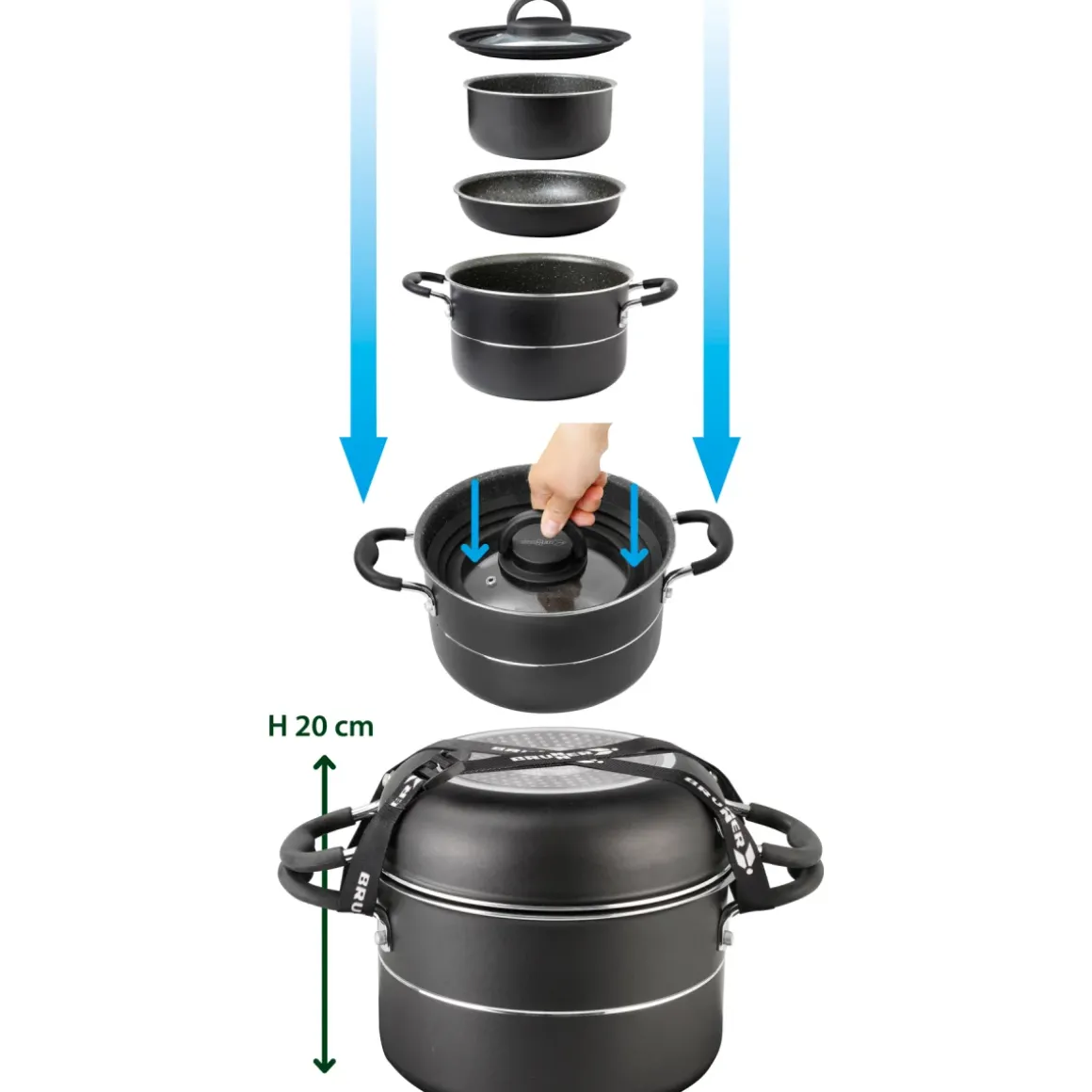 Brunner Topfset Pirate NG 7+1 Ø 22cm