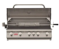 Bull BBQ Brahma Einbaugasgrill  mit Infrarot Backburner und Rotisserie
