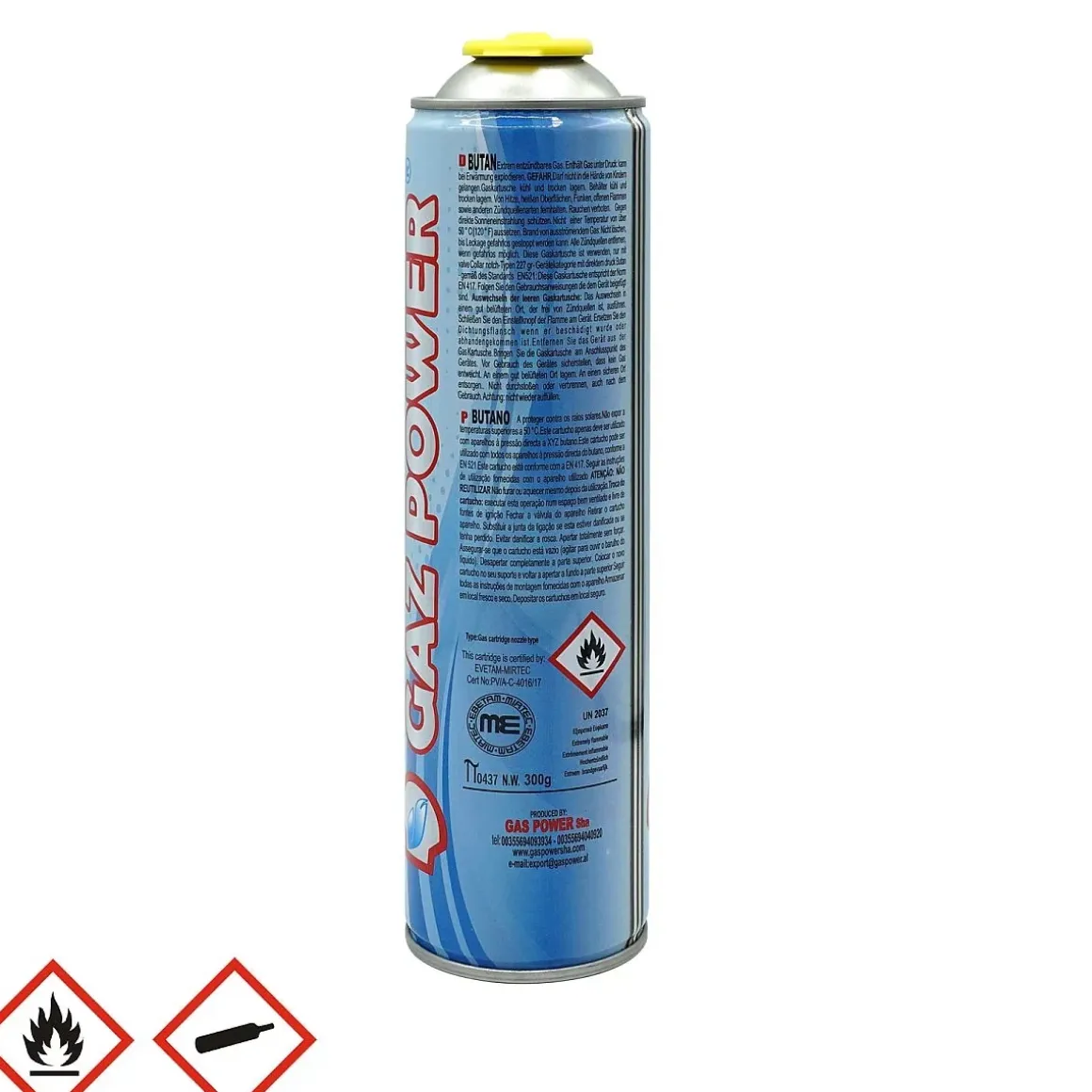 Butan Gaskartusche 300g für Unkrautvernichter