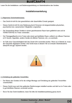 Camping-Gas-Kocher Mobi 3-flammig, weiss