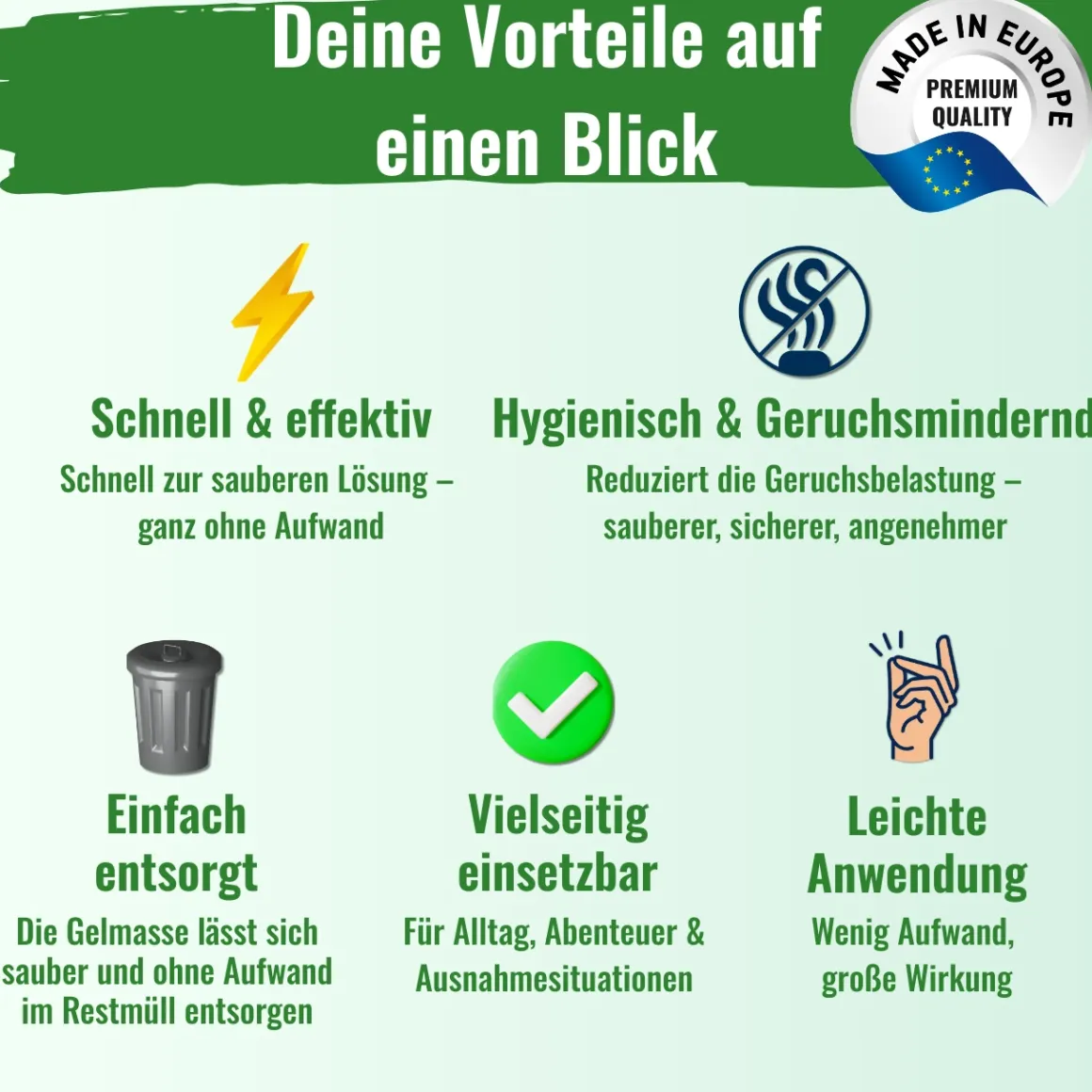 Camping Granulat - Absorber für Camping Toiletten
