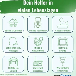 Camping Granulat - Absorber für Camping Toiletten