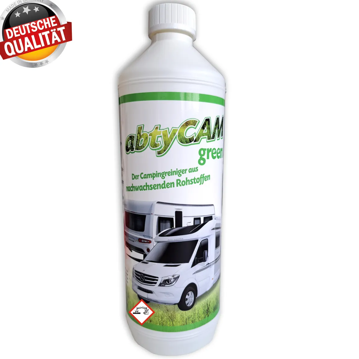 Campingreiniger abtyCAMgreen 1L - Premium Camping-/Caravanreiniger aus nachwachsenden Rohstoffen
