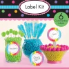 Candy Buffet: Label Kit, bunt  6 Stk.