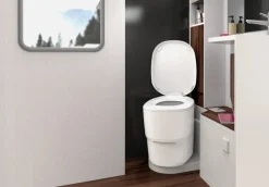 Clesana C1L Toilette mit L-Adapter,  wasserlose Campingtoilette