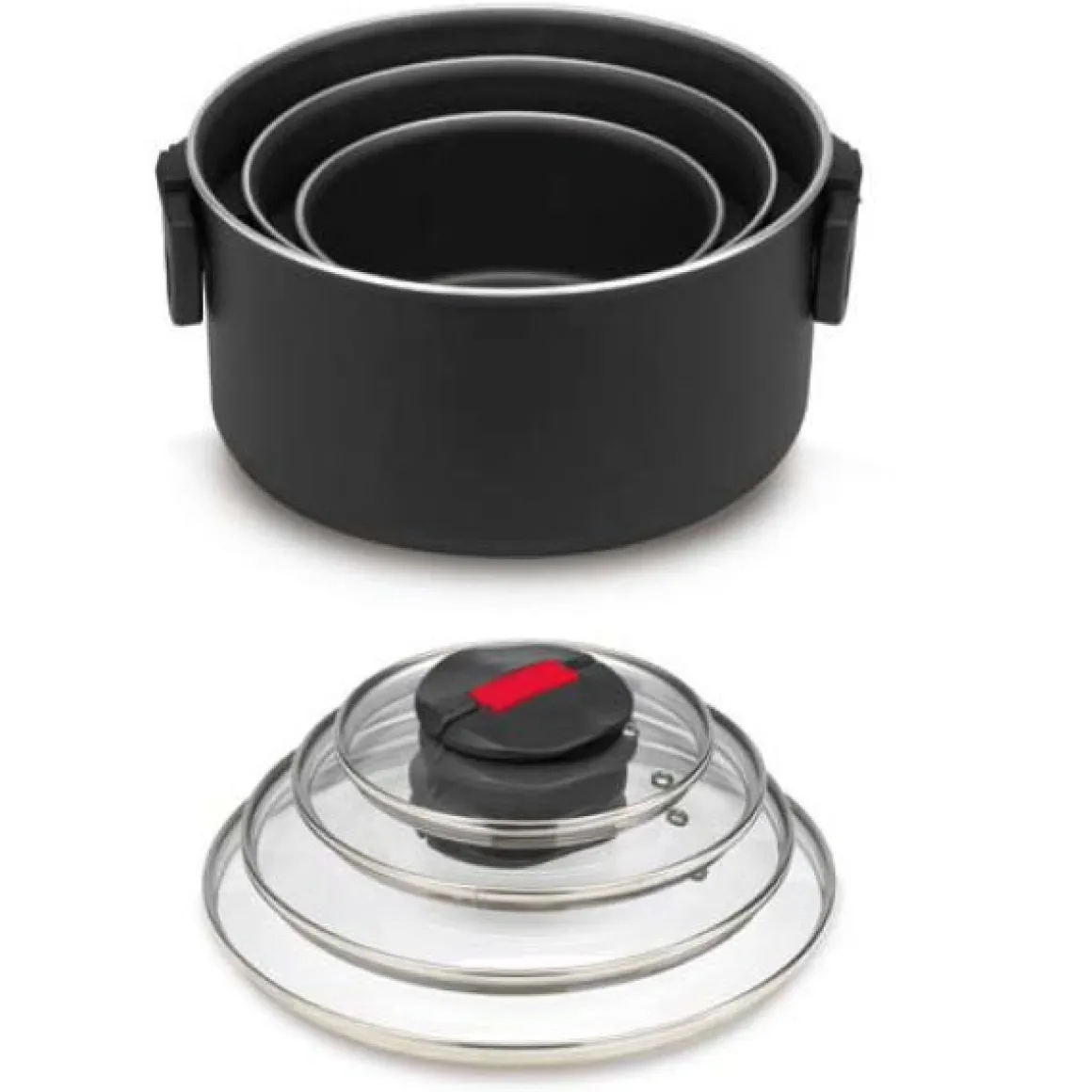 Click & Cook Kochtopf S mit Glasdeckel 20 x 10,5 cm