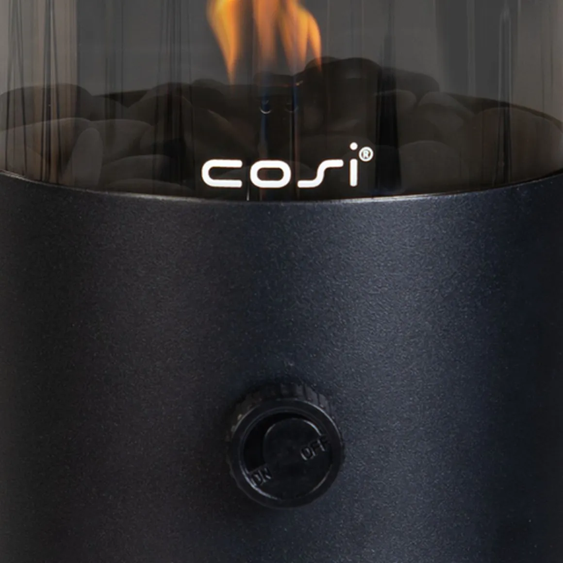 Cosi Cosiscoop Original Gaslaterne limited Edition schwarz smoked