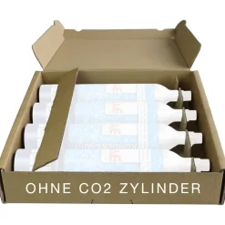 CO2 Zylinder Tauschbox  mit DHL Paketmarke für Rücksendung