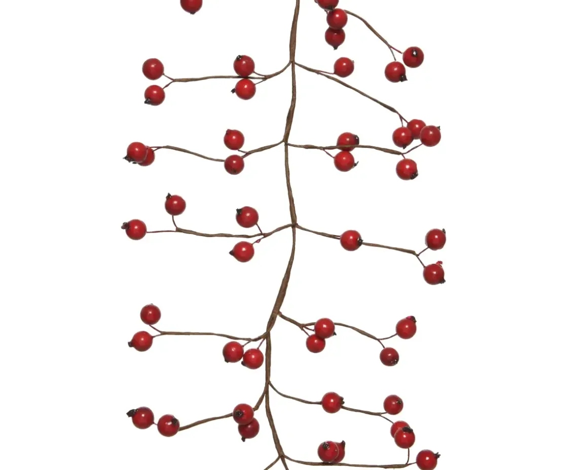 Decoris Girlande Beeren Rot