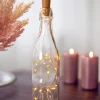 Dekoration: Flaschen LED Licht mit Kork