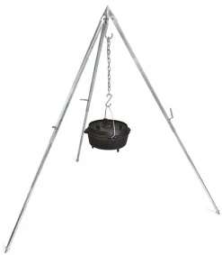 Dreibein mit Kette & Haken d1  Stahl, verzinkt Petromax