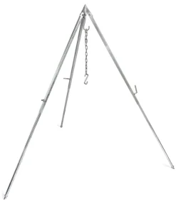 Dreibein mit Kette & Haken d1 Stahl, verzinkt Petromax