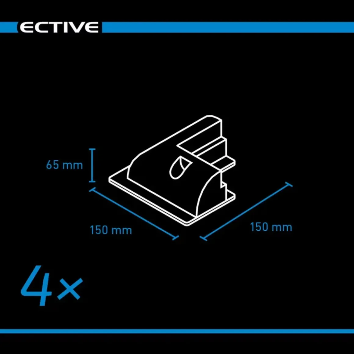 ECTIVE Befestigungs-Komplettset 7-teilig für Solarinstallation