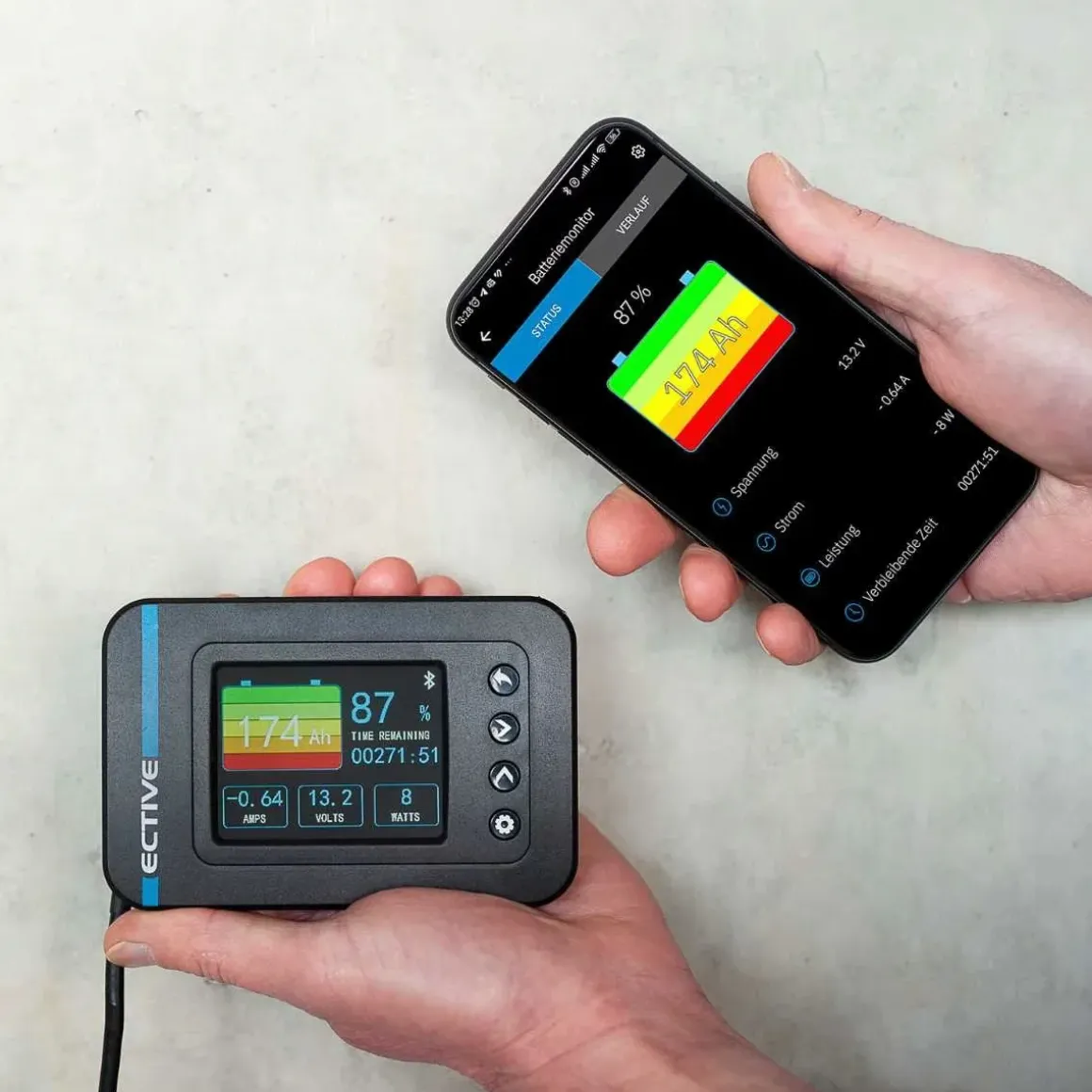 ECTIVE BM X Batteriemonitor mit 500A Shunt und Bluetooth App