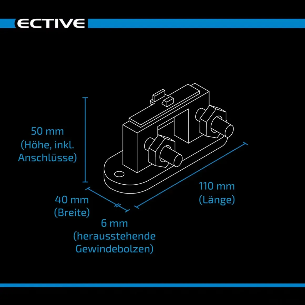 ECTIVE BM X Batteriemonitor mit 500A Shunt und Bluetooth App